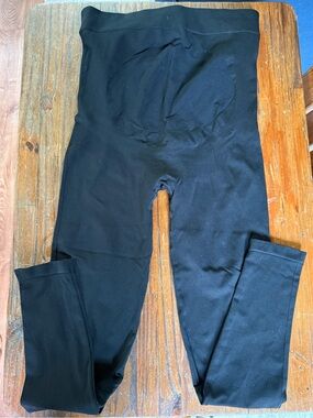 Black High-Waist Maternity Leggings
